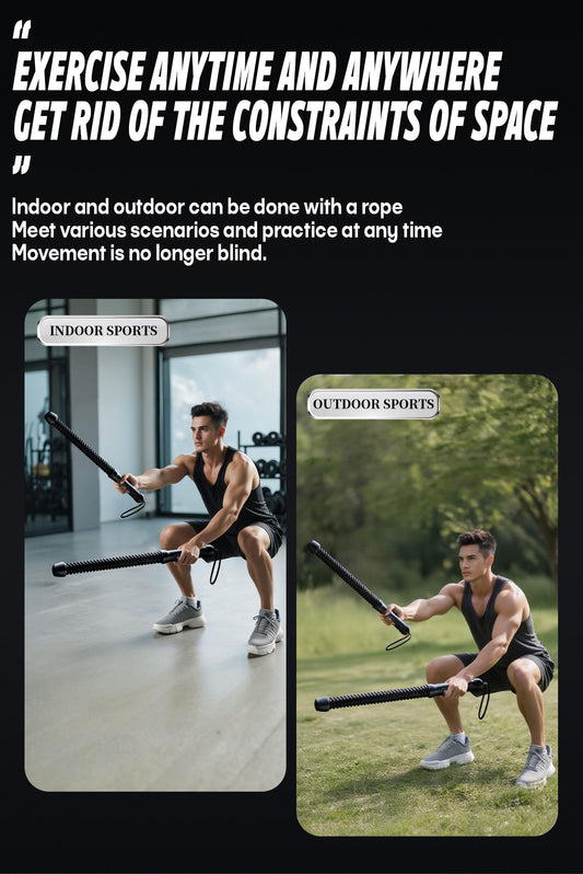 Elevate Your Fitness with Soulyis Cordless Battle Ropes - The Ultimate Wireless Resistance Rope for High-Intensity Workouts